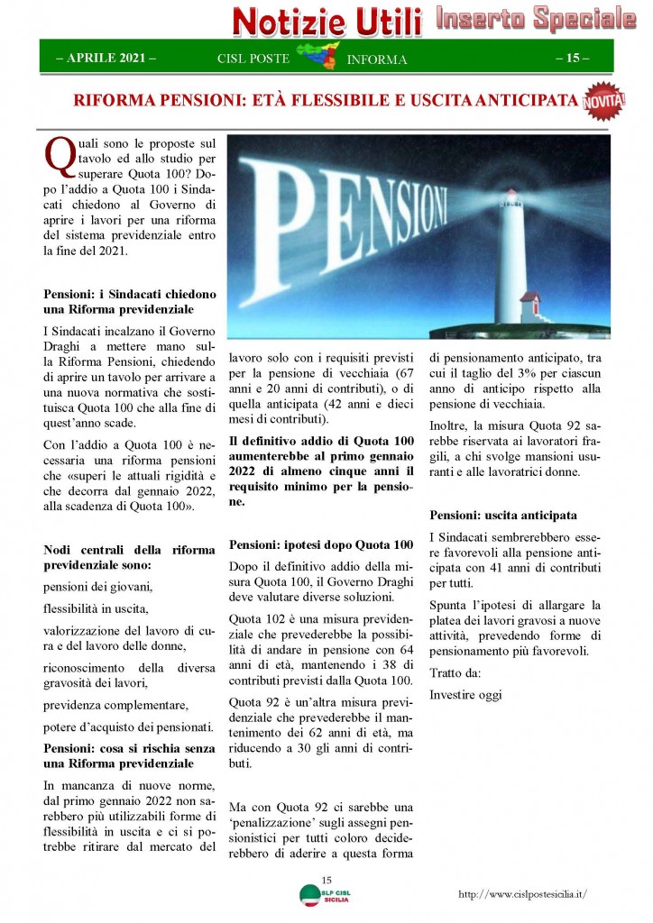 Cisl Poste Sicilia Informa Aprile 2021_Pagina_15
