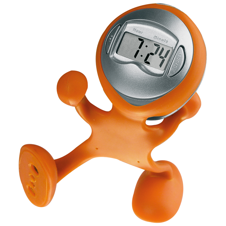 Orologio da scrivania a forma di omino pieghevole colorato con sveglia Arancione MA4101910 0